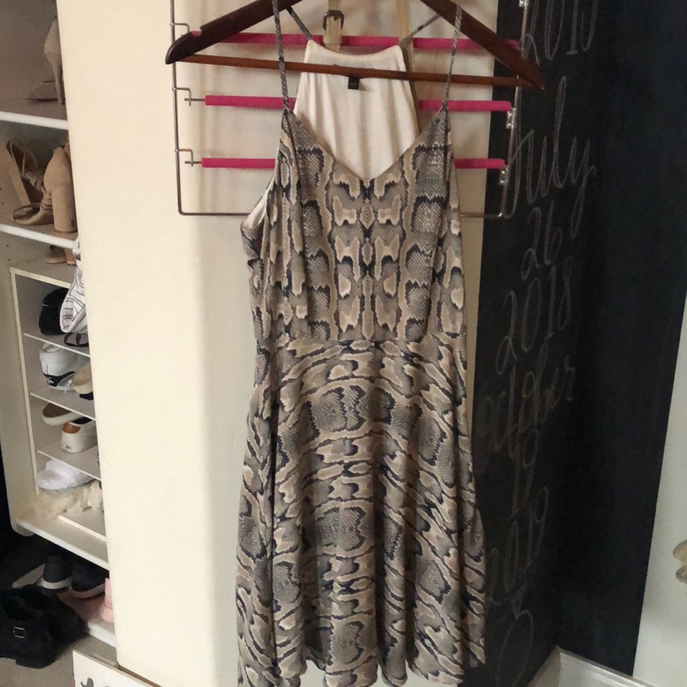 Snake print dress